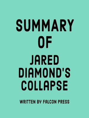 cover image of Summary of Jared Diamond's Collapse